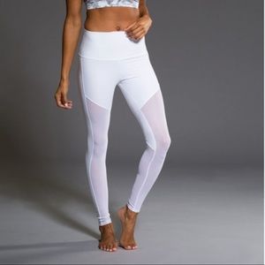 Onzie White Mesh Fierce Leggings